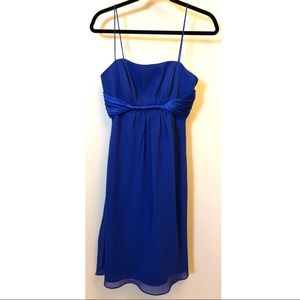 Blue chiffon dress